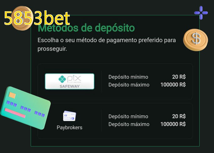 O cassino 5853betbet oferece uma grande variedade de métodos de pagamento